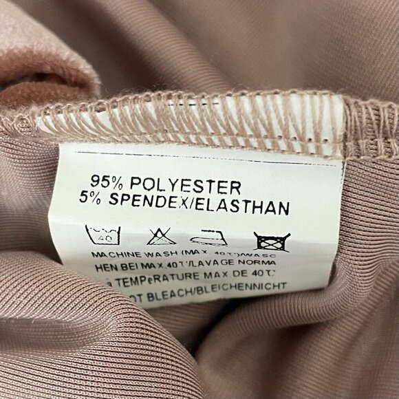 Meaneor Womens Top Size Small V-Neck Cross Faux Wrap Ruched Waist Long Sleeves - Picture 7 of 7